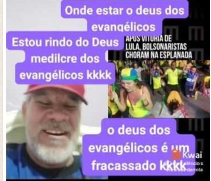 Petista ri de evangélicos após vitória de Lula Deus medíocre