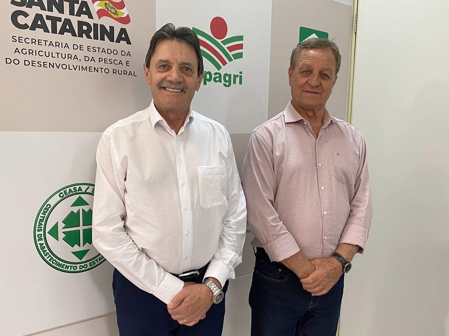 Presidente da OCESC visita o secretário de Agricultura de Santa Catarina