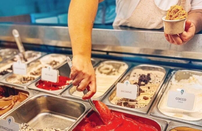 Outra opção para os dias quentes são os gelatos italianos. crédito Ana Luísa Schmitt