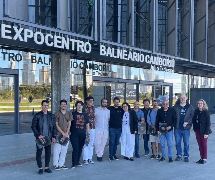 Alunos da Univali no Expocentro