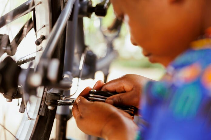 Bicycle adjustment with specialized tool