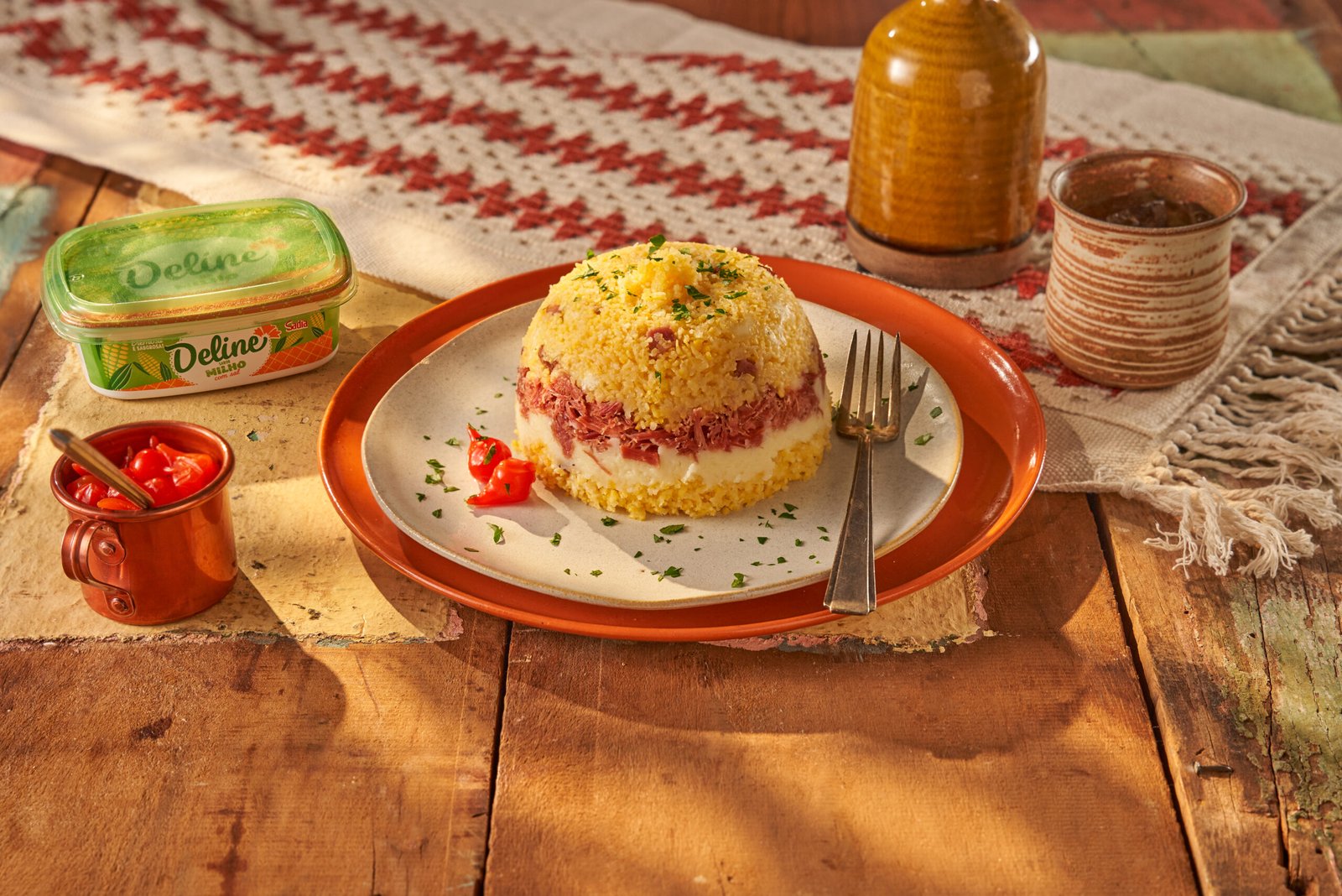 Aprenda a fazer um cuscuz cremoso com carne seca e bacon