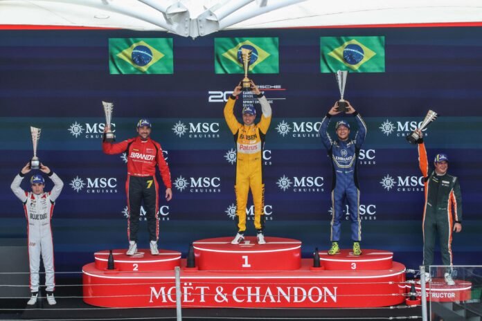 Pódio - Jeff Giassi em terceiro lugar